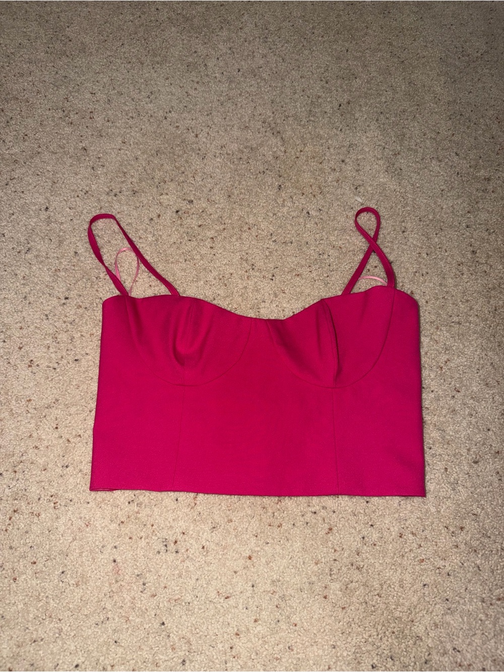 Aritzia Babaton Pink Crop Top